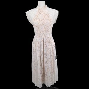 Lulu's Sweetest Love Story Dress in White, Women's Medium